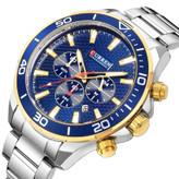 خرید ساعت مچی مردانه کارن 8309 نقره ای-آبی (کورن 8309 CURREN)