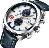 خرید ساعت مچی مردانه کارن 8324 سرمه ای-سفید (کورن 8324 CURREN)