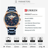 ساعت مچی مردانه کارن 8352 آبی-رزگلد (کورن 8352 CURREN)