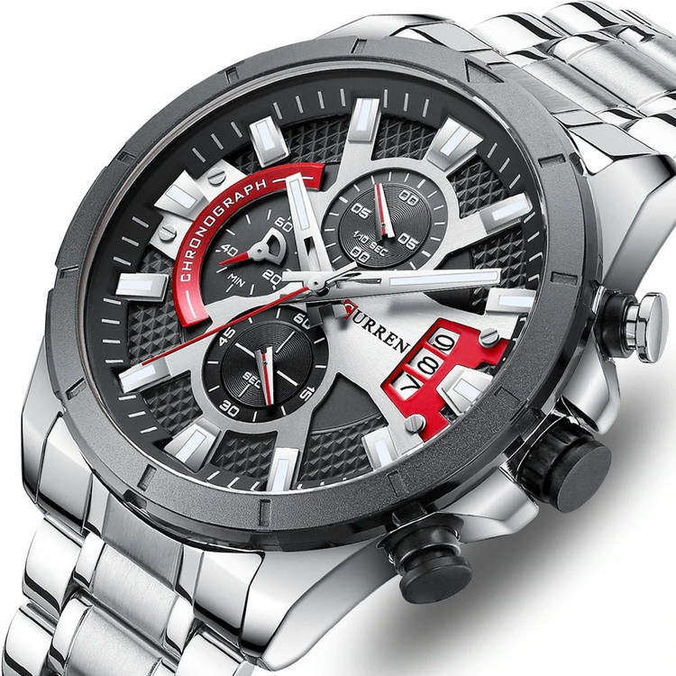 خرید ساعت مچی مردانه کارن 8401 نقره ای