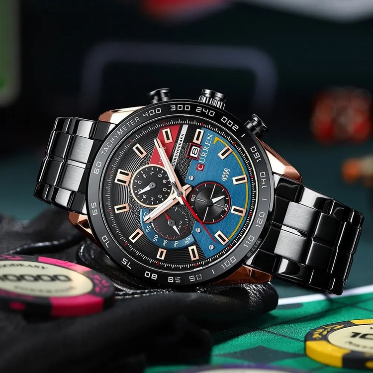 قیمت ساعت مچی مردانه کارن 8410 مشکی-رزگلد