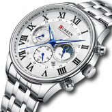 ساعت مچی مردانه کارن 8427 نقره ای-سفید (کورن 8427 CURREN)