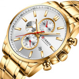 خرید ساعت مچی مردانه کارن 8368 طلایی-سفید (کورن 8368 CURREN)