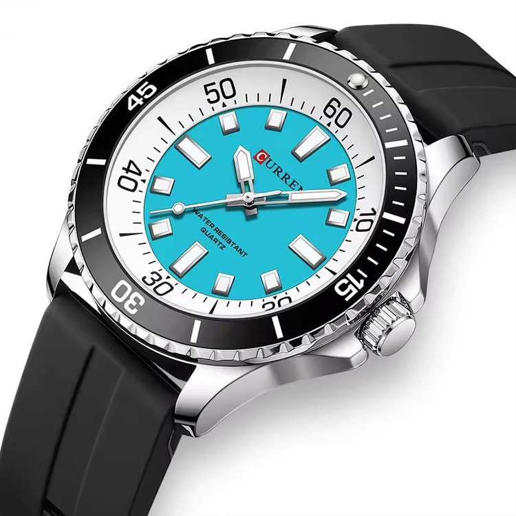 ساعت مچی مردانه کارن 8448 مشکی-آبی CURREN