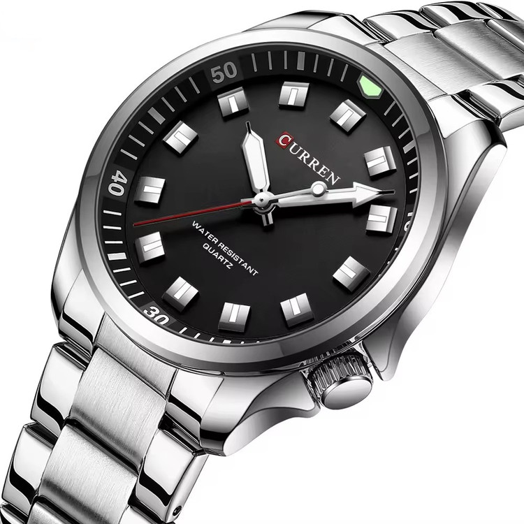 ساعت مچی مردانه کارن 8451 نقره ای-مشکی CURREN