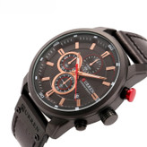 ساعت مچی مردانه کارن 8291 مشکی CURREN سه موتور فعال