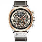 خرید ساعت مچی مردانه کارن 8380 عدسی-نقره ای-رزگلد CURREN سه موتور فعال