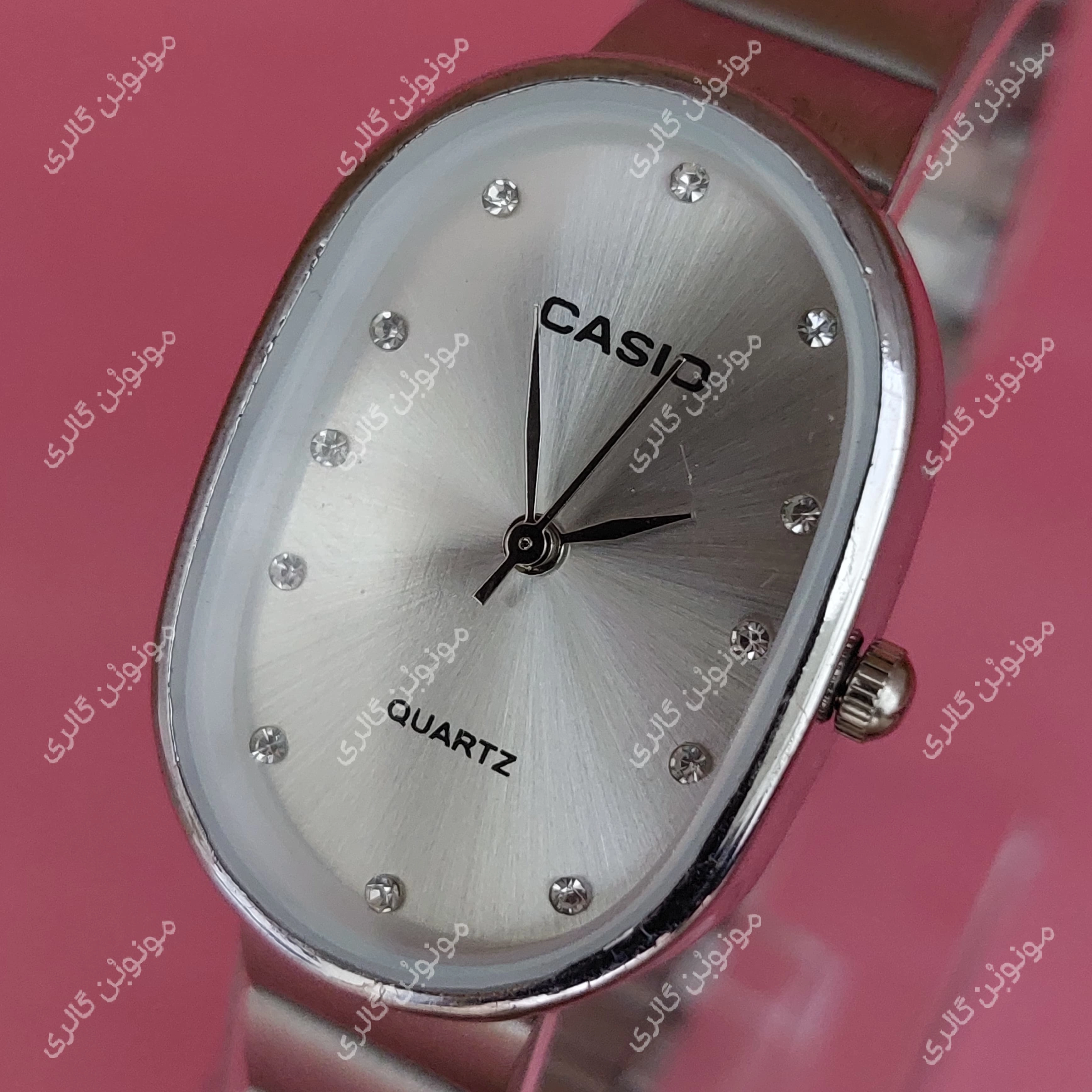 ساعت مچی زنانه کاسیو CASIO صفحه بیضی 111 سفید