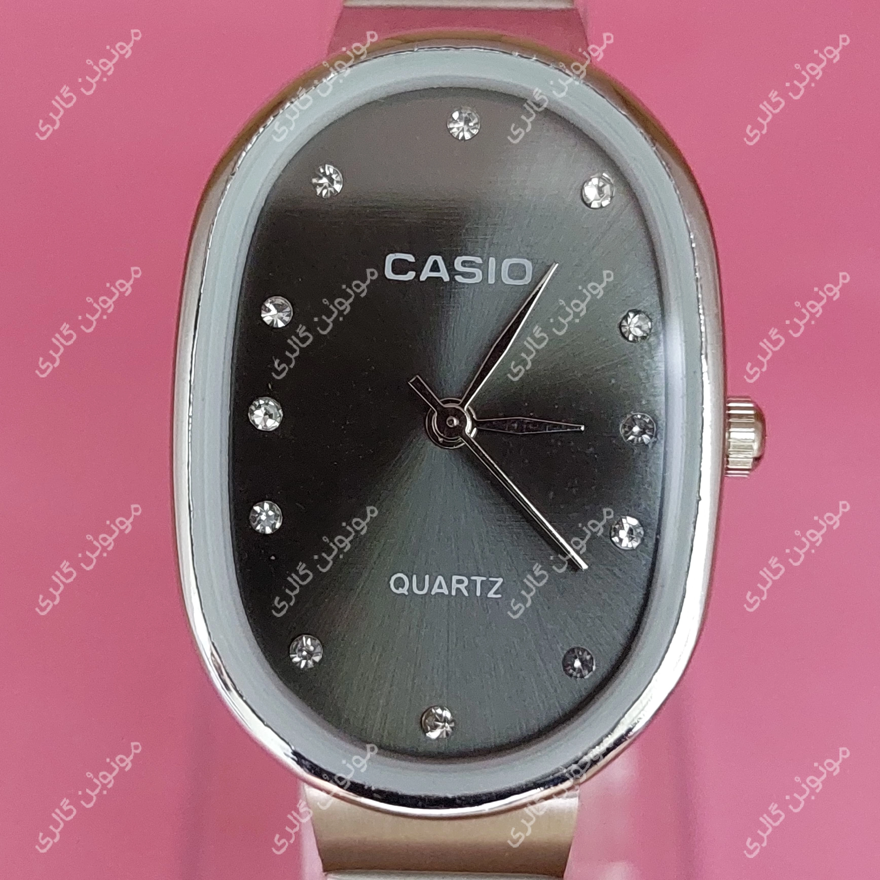 ساعت مچی زنانه کاسیو CASIO صفحه بیضی 111 مشکی