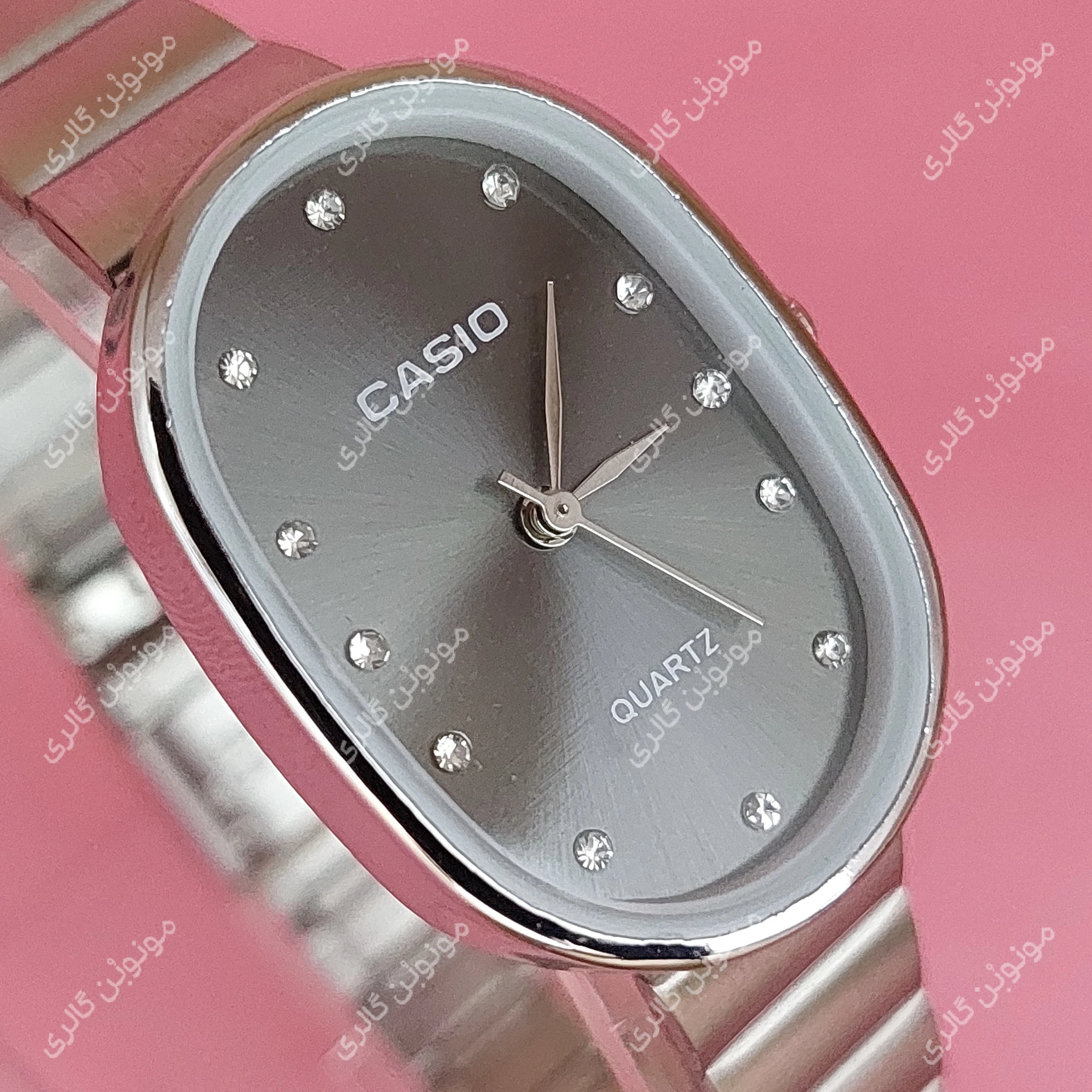 ساعت مچی زنانه کاسیو CASIO صفحه بیضی 111 مشکی