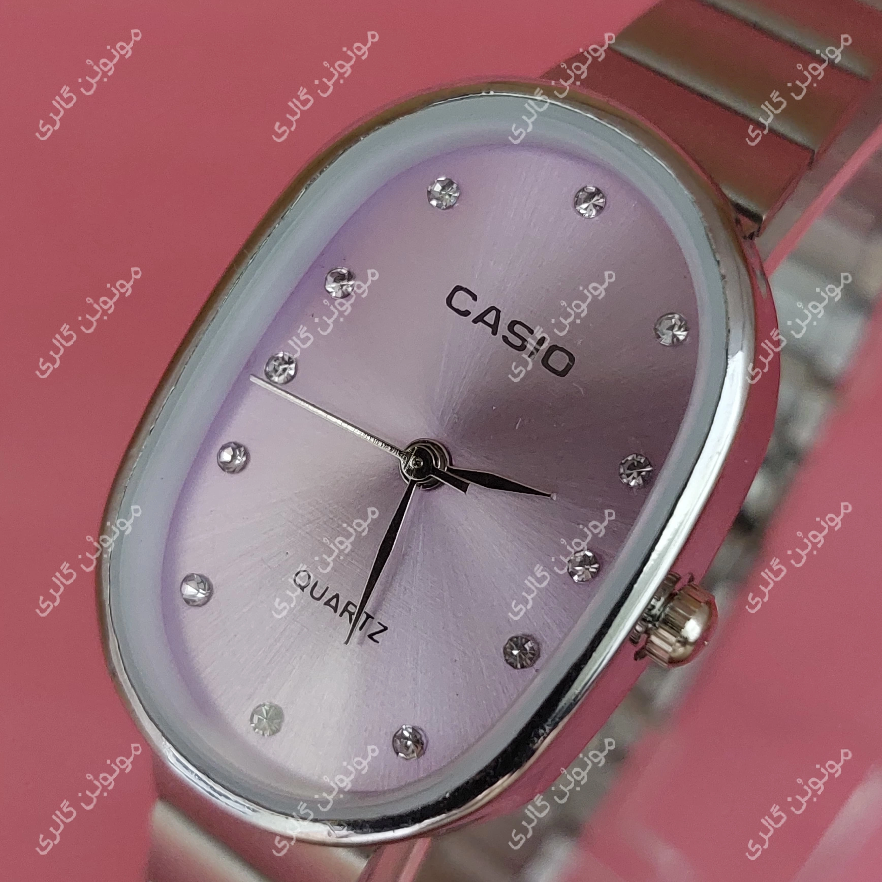 ساعت مچی زنانه کاسیو CASIO صفحه بیضی 111 یاسی