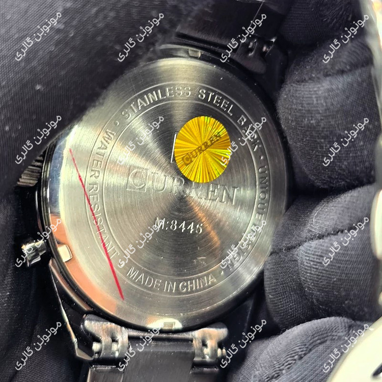 ساعت مچی مردانه کارن 8445 مشکی CURREN سه موتور فعال