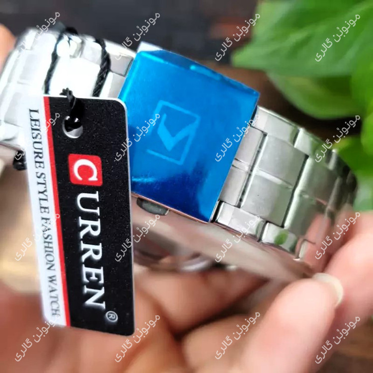 ساعت مچی مردانه کارن 8399 نقره ای-نقره ای CURREN سه موتور فعال