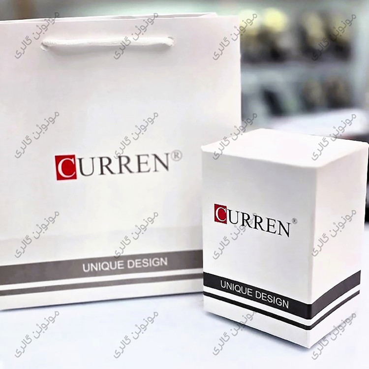 ساعت مچی مردانه کارن 8361 مشکی-رزگلد CURREN سه موتور فعال