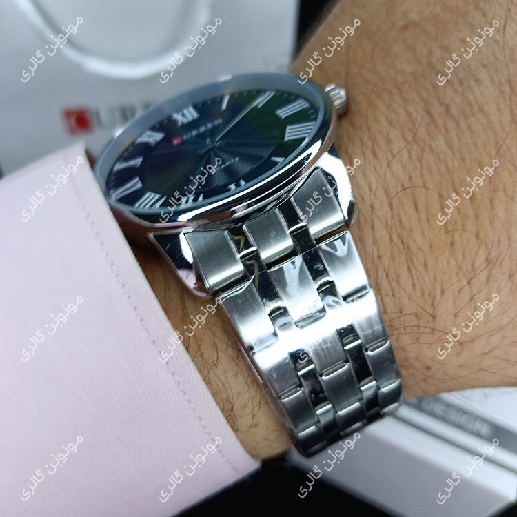 ساعت مچی مردانه کارن 8422 نقره ای-مشکی CURREN
